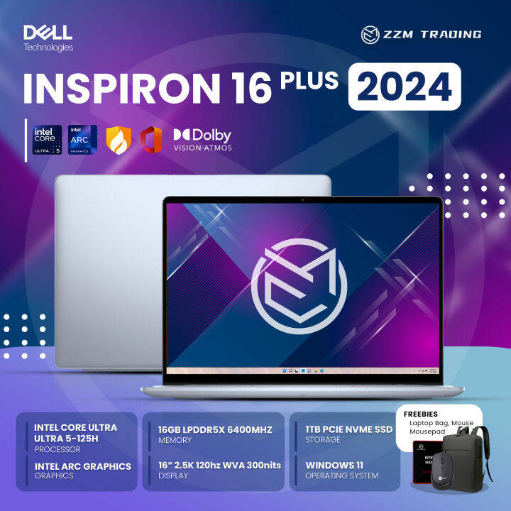 Dell Inspiron 16 PLUS 2024 16" Core Ultra 5125H Intel® Arc™ Graphics 2