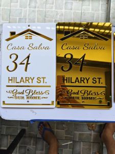 12x7 inch House/Business Number Signage Acrylic Laser cut