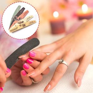 Dũa Móng Tay 5pcs đôi kết cấu giũa móng hiệu quả nộp hồ sơ và chi tiết Ergonomic hình nửa mặt trăng Nail Art điều khiển