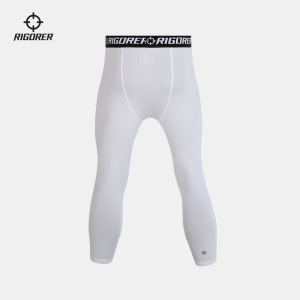 RIGORER Mens Basketball Leggings Compression Pants Quick-drying Sports Tights Fitness Pants Elastic Running Training Fitness Pants