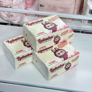 [Combo 10 Gói] Giấy Ăn Rút Cao Cấp LABUBU Khăn Giấy Ăn Mềm Mại Thấm Hút Tốt Giấy Lau 4 Lớp Đa Năng Và Tiết Kiệm.