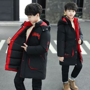 EsHi -30 Degree Children Clothes Big Boys Teen Clothing Warm Down Cotton Winter Jackets Hooded Coat Thicken Outerwear Kids Parka