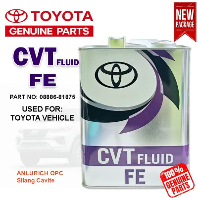 Toyota CVT FLUID FE Transmission Fluid 4 Liters GENUINE PARTS NO: 08886-81875