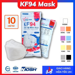 Set 40 cái 10 cái khẩu trang KF94 tiêu chuẩn Hàn quốc - Thegioikhautrang.vietnam