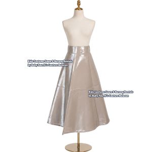 Buwan ng Wika Filipiniana Saya Long Satin Wrap-Around Skirt (SKIRT ONLY) – For Kids & Teens | Cultural Events Philippines