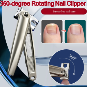 360-Degree Rotating Nail Clipper Precision Spin Snips Anti Slip Nail Clipper Set Personal Grooming Tools