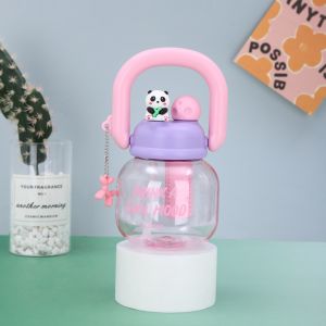 Indo 1866 - Botol Air Minum 2 Sisi / High Quality Drinking Bottle / Botol Air Minum Anak Motif Panda / Botol Air 2 Cara Minum