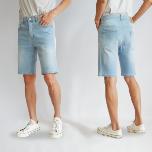 Mens Jeans กางเกงยีนส์ขาสั้นผู้ชาย ทรงสวย ยีนส์ผ้ายืด หลายสี ทรงกระบอก ผ้ายีนส์คุณภาพพรีเมื่ยม No.6130021