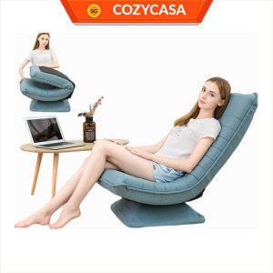 【COZYCASA】360 Swivel Lazy Sofa Chair Multi-Angle Foldable Floor Recliner