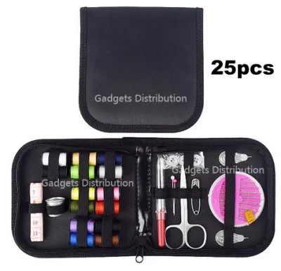 25pcs 97pcs Mini Sewing Line Needles Thread Scissor Accessories Home Tool Kit Set w/ Carrying Zipper Bag 2681.1 2977.1