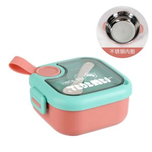Lunch Box Kotak Makan Plus Sendok Gunting & Mangkok 750ml