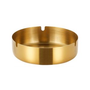 CL LOVERS 6260 Asbak Stainless Steel Tebal / Asbak Bulat Besi Polos 3 Lubang / Asbak Anti Karat Tahan Lama / Asbak Modern Cafe Style