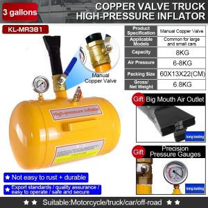 CHUANGCHAO 3/5/10 Gallon high pressure Inflator tire inflation tube blasting tire repair tool vacuum