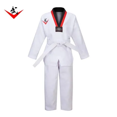 Boxing Vm WTF Taekwondo Dobok Clothes Children Adult Karate Suit Taekwondo Uniform Karate Clothes Pure Cotton