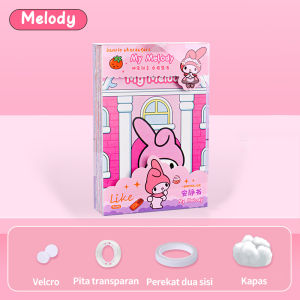 Ivorybaby Buku Quiet Book Melody Kuromi Sanrio Diy Busy Book Buku Aktifitas Anak Mudah Disusun Bahan