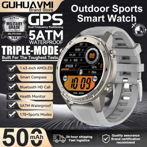 New T-Rex3 Ultra 500mAh Battery Smart Watch Built in GPS Compass 5ATM Waterproof Sports Tracker Outdoors Military Smartwatches
