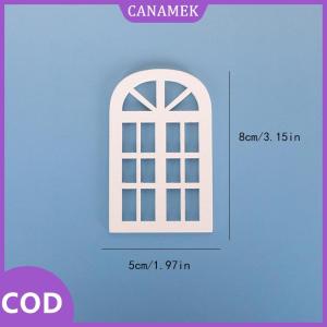 CANAMEK✨ 1 12 Dollhouse mini cửa sổ bằng gỗ khung mô hình Dollhouse đồ nội thất trang trí búp bê nhà Micro cảnh Xây Dựng Đạo cụ