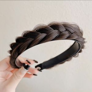 Băng đô cài tóc dạng bím tóc giả có răng cài bờm bím tóc tết rối phong cách Hàn Quốc TP26 yunyun29