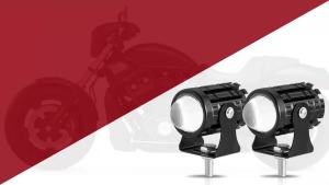 ไฟหน้า LED สำหรับมอเตอร์ไซค์ 12V 24V สีคู่ ขาวเหลือง ATV SUV รถบรรทุก ไฟตัดหมอก มอเตอร์ไซค์ รถออฟโรด เรือ สปอตไลท์