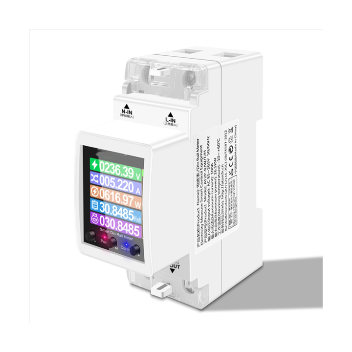 AT2PW 100A Tuya WIFI Din Rail Energy Meter Smart Switch Remote Control ...