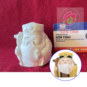 Tô Tượng Thạch Cao không màu Như Lai Quan Âm Nguyệt Lão Thần Tài Phong Thủy May Mắn