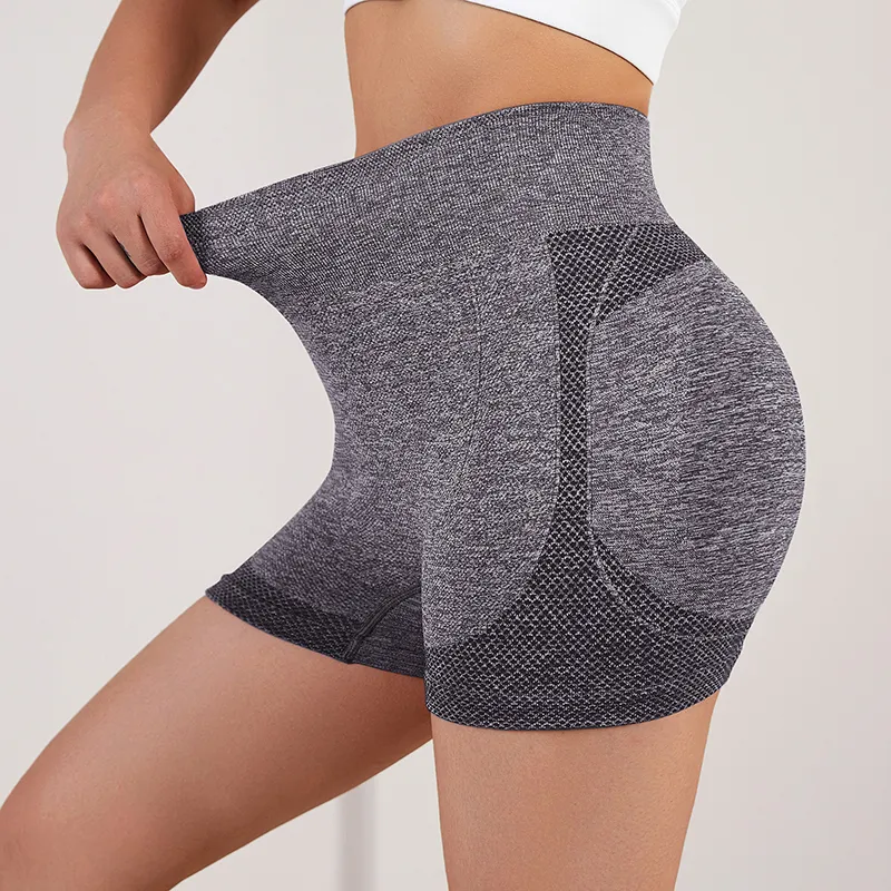 Women's Butt Lifting Yoga Shorts Workout High Waist Tummy Control Ruched  Booty Pants