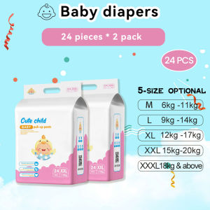 Cute Baby Pull-Up Training Pants 【B1T1】24pcs All Sizes Fast-Absorb & Anti-Rash Skin-Friendly