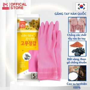 Găng Tay Cao Su Tự Nhiên Hàn Quốc MJ Không Móc Siêu Dai Nhiều Lựa Chọn