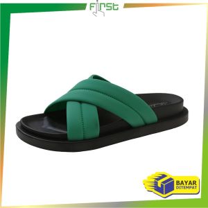 FH-S61 Sendal Silang Wanita Kekinian / Sendal Korea Anti Licin / Sandal Tali Silang Karet Wanita