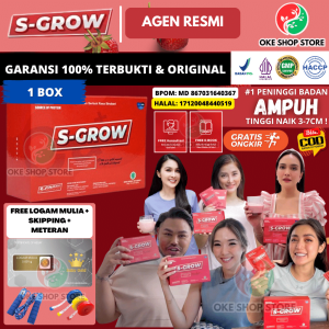 S GROW Peninggi Badan Vitamin Penambah Tinggi Badan Suplemen Kalsium untuk Remaja Dewasa Paket C2