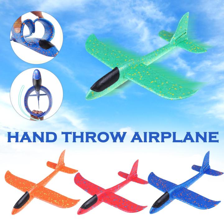 Hand Throwing Airplane Foam Glider Flying Slewing Stunts Fun Children s Airplane Gift Drop resistant Outdoor Party Model Model Toys Game P9L3