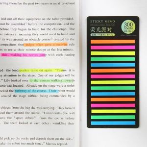 GONUUWGL Kawaii 300 Sheets DIY Decoration Student Office Supplies Sticky Notes Label Bookmark Reading Label Posted It Sticky Notes Index Stickers