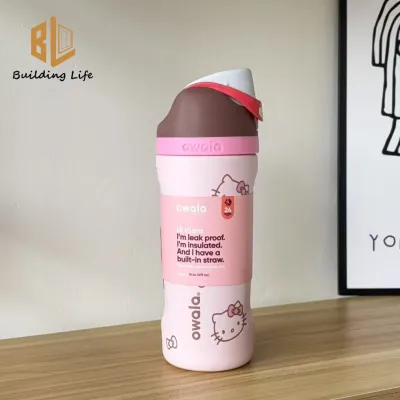 Owala Kids 16oz Hello Bow Stainless Steel Tumbler - Insulated Straw Cup Leak-Proof Travel Water Bottle for Toddlers Gift 475ml