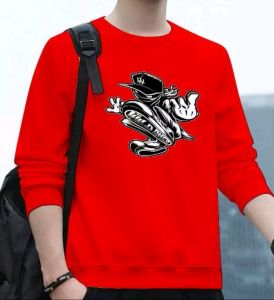 Bisa COD Sweater Keren Kaos Pria Kasual Crewneck Elegan Sweter Trendy Wild Ones New Baju Kekinian