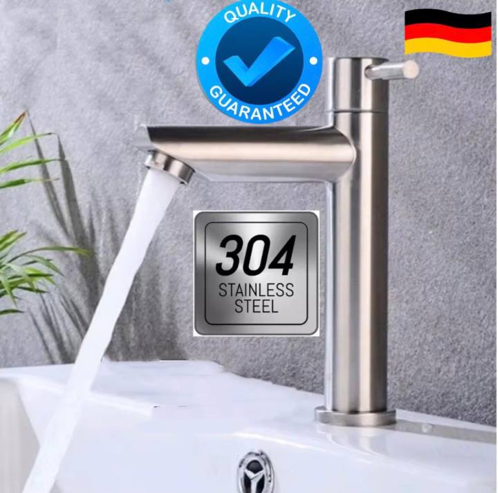 Best Seller SUS304 Single Cold Basin Faucet bathroom washbasin table ...