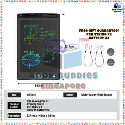 | Book Buddies 🇸🇬 | 8.5 inch / 10 inch / 12inch / 16 inch / 20 inch LCD Pad Writing Drawing Tablet | Kids LCD Writing Tablet