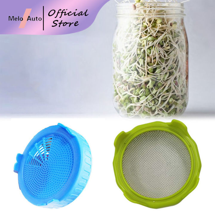 Food Grade Mesh Sprout Cover Split Stainless Steel Sprouting Lid Plastic Mason Jar Sprouting Lid