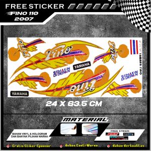 STIKER STRIPING MOTOR YAMAHA FINO VARIASI FULL SET VINYL TERMURAH DAN TERLARIS