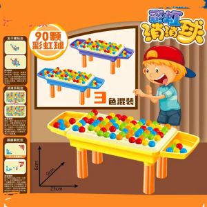 [TM55]Mainan Anak Meja Bola Rainbow / Tetris / Meja Mini Games Edukasi / Mainan Unik