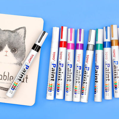 5pcs Bút sơn chữ viết lên mọi chất liệu cứng không bị phai màu do nước có nhiều màu