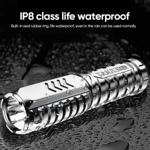 LED Flashlight Small Torch Light Mini Size Emergency Light Rechargeable for Travel Outdoor Camping Hiking