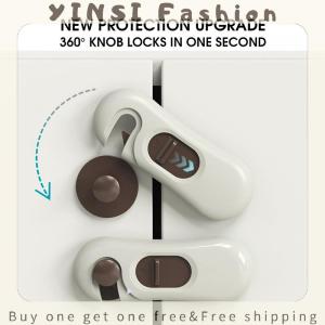 YINSI 1Pc Home Refrigerator Lock Fridge Freezer Door Catch Lock Toddler Kids Child Cabinet Safety Lock For Baby Safety Child Lock