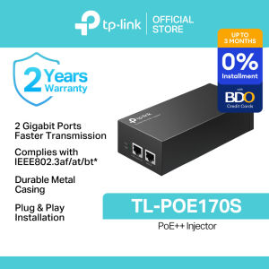TP-Link Official Store | TL-POE170S | 10/100/1000Mbps 60W Power Supply PoE++ Ethernet Injector