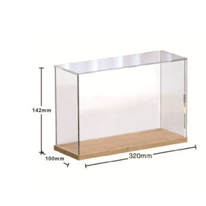 Transparent Acrylic Ladder Display Box Solid Wood Dustproof Storage Box For Blind Box Toys Car Models Storage Display 盲盒收纳 盲盒展示架