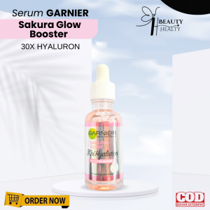 Garnier Sakura Glow 30X Hyaluron Booster Serum Untuk Kulit Glowing Dalam 7 Hari  Garnier Skincare 30ml