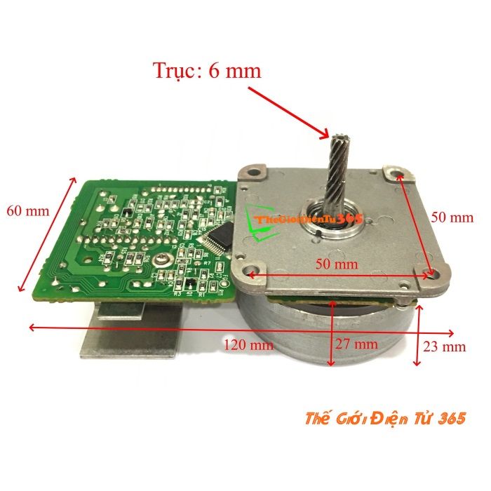 Động Cơ Brushless Không Chổi Than Chế Quạt 15V – 24VDC 20W Trục 6mm