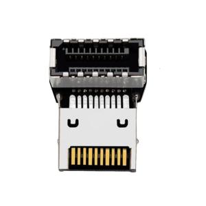 Motherboards Compatibles USB3.1 10Gbps Right Angle Adapter Reduces Cable Clutter in PC Cases