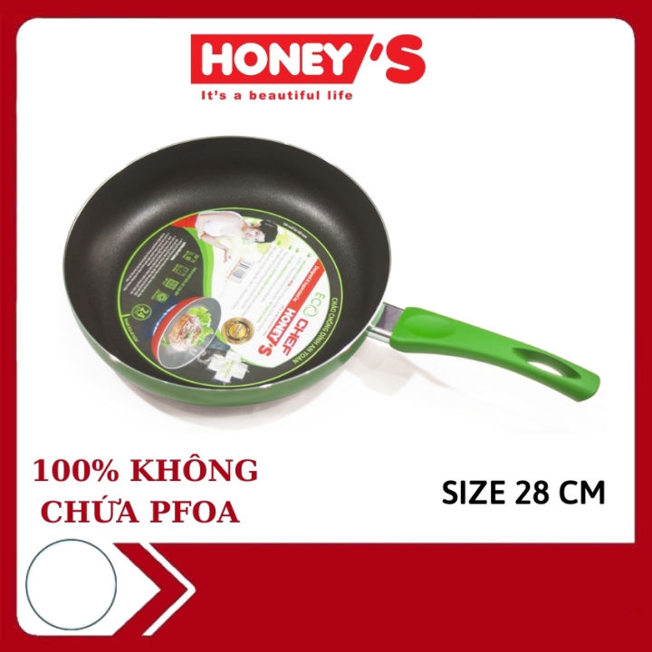 [Mua 2 giảm 5%] [Size 28cm] Chảo chống dính KHÔNG TỪ Honey's an toàn ...