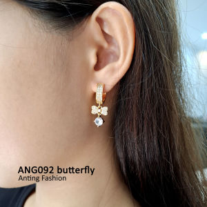 Anting Klip Jurai Mata Pita Perhiasan fashion Kualitas Premium Awet Anti Karat Cocok dipakai pesta kondangan hadiah kado ang92