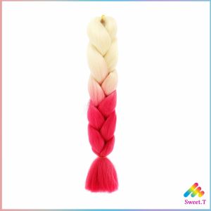 ผมเปีย ไหมถักผม สีทูโทน แอฟริกันเดรดล็อกส์ wig braids